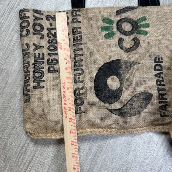 Portland Coffee Roasters The Elm Project Burlap Tote Bags Lined - Picture 7 of 7